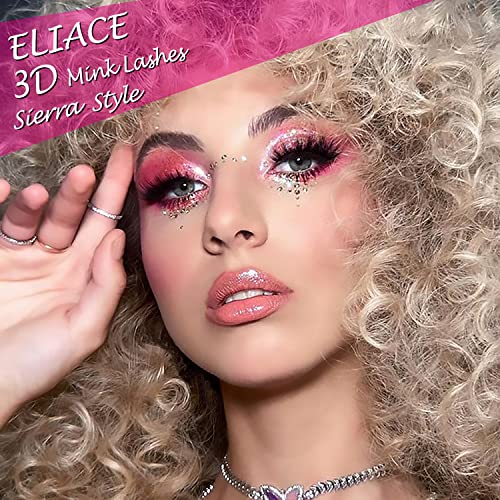 Eliace 15 Pairs 3D Wispy False Eyelashes - Reusable & Vegan