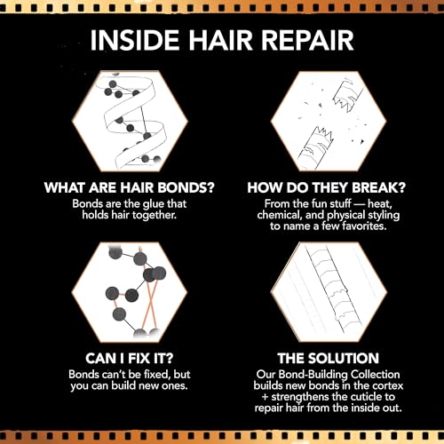 Bumble and bumble. Bond-Building Hair Repair Shampoo + Conditioner Set | For Damaged Hair | Color Safe | Anti Frizz + Adds Shine | Curly, Wavy, Straight