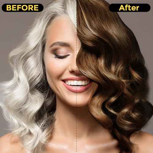 3 in 1 Herbal Dark Brown Hair Dye Shampoo for Women and Men