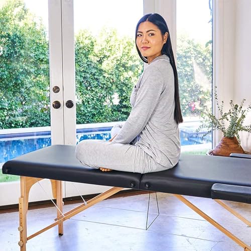 BestMassage Portable Massage Table 24" Wide Height Adjustable
