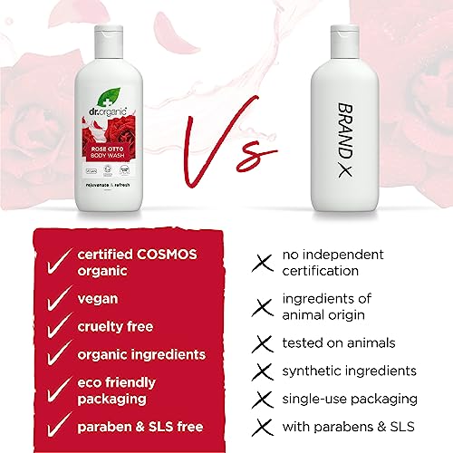 Dr Organic Rose Body Wash 250ml