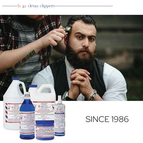 H-42 Clean Clippers Blade Cleaner with Brush - 8oz Bottle