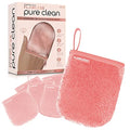 Finishing Touch Flawless Facial Mitt - 7-Day Makeup Remover Cloth Set, Reusable Pads, Face Wipes, Clean and Clear Face