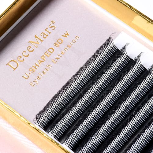 8D U Shaped Eyelash Extensions - 1400 Bundles Premade Fans