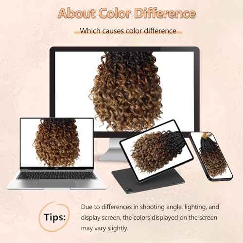 8 Packs Boho Box Crochet Braids Pre Looped with Curly Ends - 8 Inch Goddess Bohemian Box Crochet Hair for Black Women Synthetic 3X Boho Braids Crochet Hair Extensions Pre Looped T1B-33-30