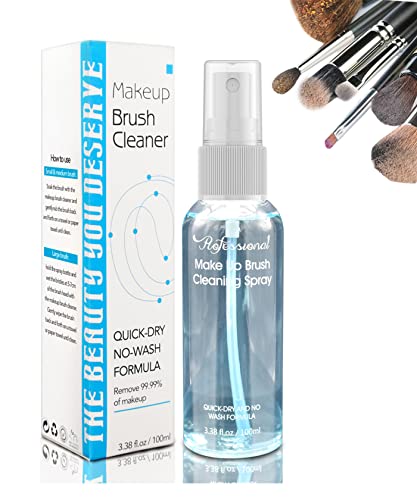 Makeup Brush Cleaner Spray - Quick Dry, No-Wash Deep Clean