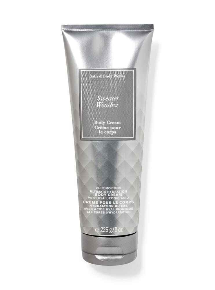 Bath and Body Works Sweater Weather Ultra Shea Body Cream 8 Oz. 2 Pack (Sweater Weather)