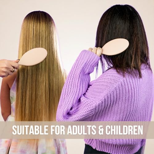 SimplyHair Ultimate Brush & Detangler for All Hair Types - Anti-Static Dual Bristle Design