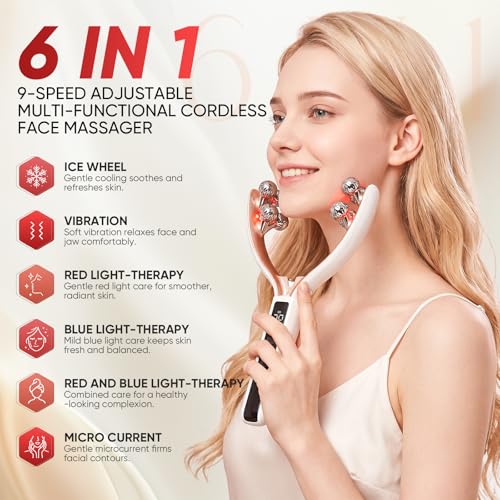 5-in-1 Face Massager & Roller for Lymphatic Drainage