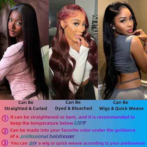 Body Wave Bundles Human Hair 12A Brazilian Human Hair Bundles Quick Weave Hair Extensions Natural Black 16 18 20 Inch