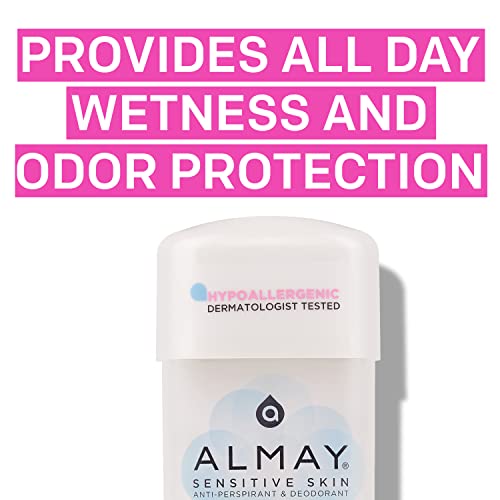 Almay Hypoallergenic Gel Deodorant for Sensitive Skin, 2.25 Oz