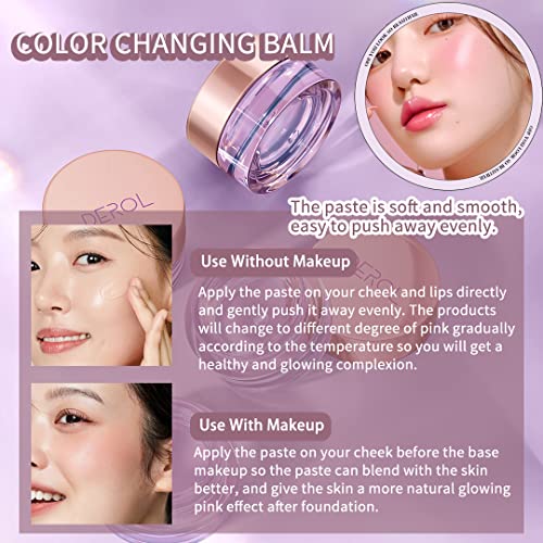 NewBang Color Changing Blush Balm for Cheeks & Lips