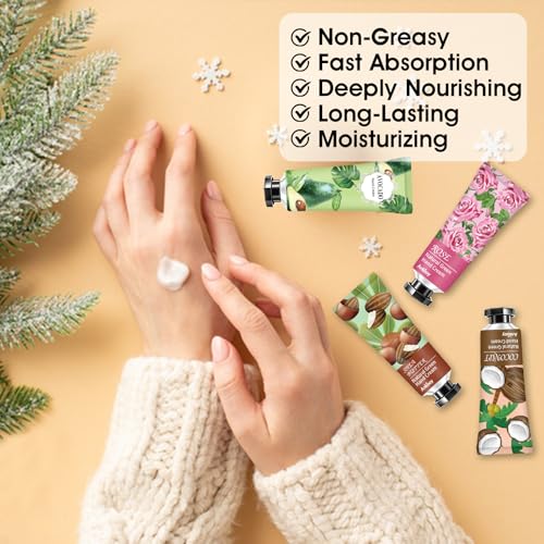 ANKOOY 12 Pack Hand Cream Set - Natural Moisturizing Lotion