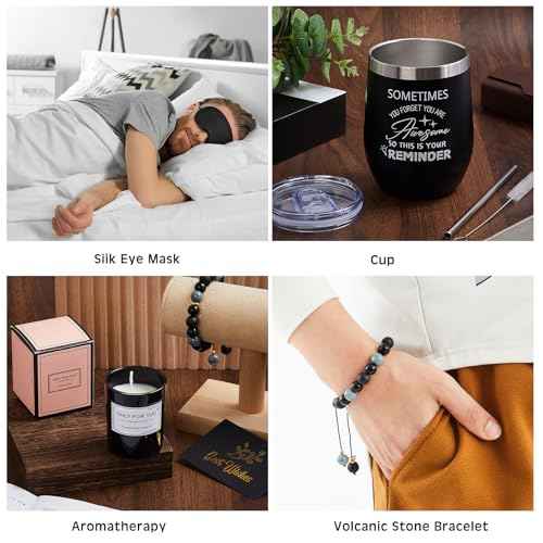 Nuogo 15 Pcs Birthday Gifts for Men Beard Care Set for Him Christmas Gifts Basket Ideas Kit for Men Tumbler Bath Robe for Dad Husband Boyfriend Box Christmas Gifts Baskets