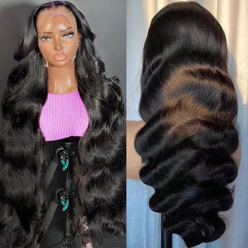 13x6 Lace Front Wig Human Hair 30" Body Wave 200% Density