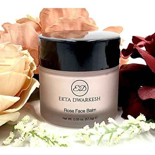 Rose Face Balm- Face Cream Infused with Rose Extracts- Vegan and Cruelty Free 2.03 oz