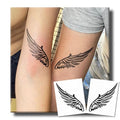 Semi Permanent Tattoo, 2 Sheets Realistic Temporary Tattoos for Women Men Adult, Lasts 2 Weeks Fake Tattoos for Arm Wrist, Waterproof and Non-Reflective, Flying Wings Couple Set