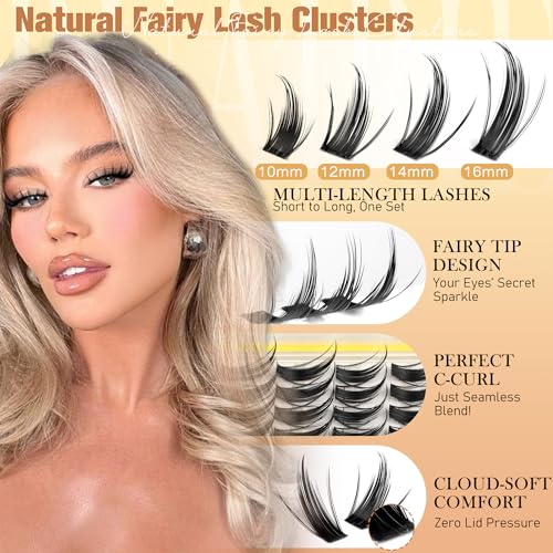 Manga Lash Clusters Fairy Eyelash Natural Cluster Extensions Wispy