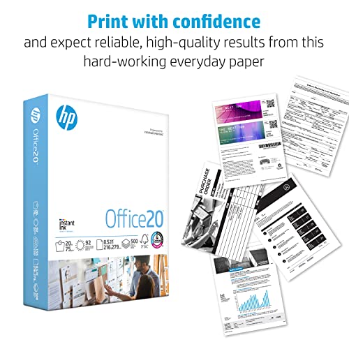 HP Printer Paper| 11 x 17 Paper | Office 20 lb | 1 Ream - 500 Sheets | 92 Bright | Made in USA - FSC Certified Copy Paper | 172000R