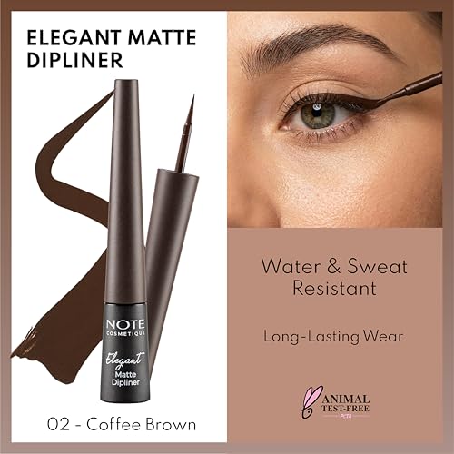 NOTE Cosmetique Elegant Matte Dipliner - Waterproof Liquid Eyeliner