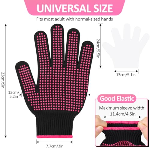 Heat Resistant Gloves for Hair Styling & Sublimation - 4 Pack