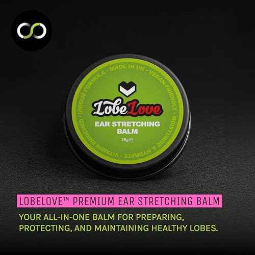 Stretch It - (15g) Premium Ear Stretching Balm, Lobelove Ear Stretching Aftercare with Jojoba Oil, Castor Oil, Apricot Kernel Oil and Vitamin E