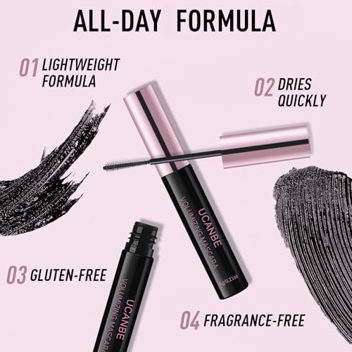UCANBE Waterproof Volumizing Mascara & Lash Remover Set