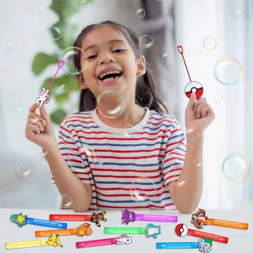 Pokemon Bubble Wands Party Favors, 24-Pack for Kids
