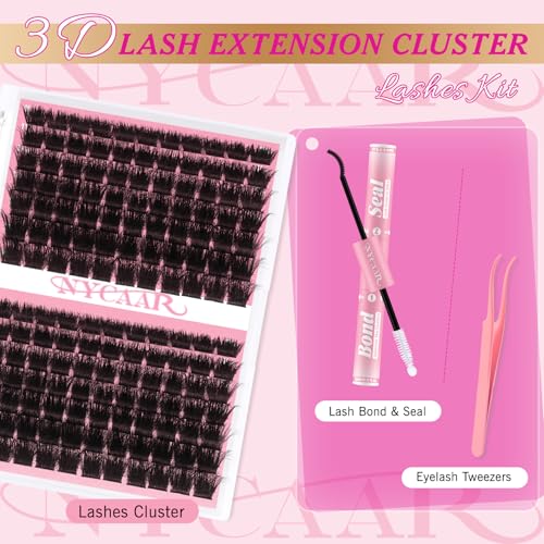 NYCAAR 3D Fluffy Lash Clusters Kit 200D - DIY Eyelash Extensions