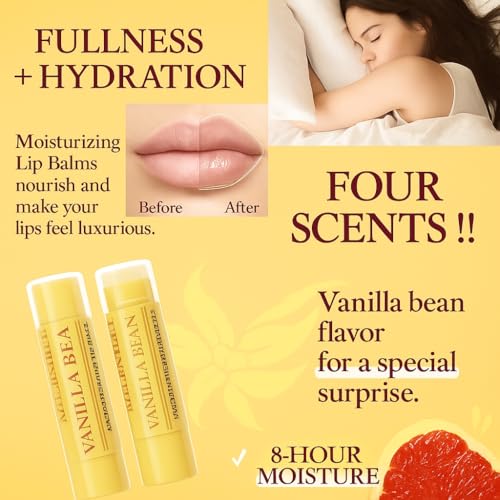 Lip Balm, Scrubs, Plumping Oil 3-in-1 Lips Care Set | Exfoliate, Hydrate & Heal Cracks Effectively Moisturizes Lip Clear Repairs Dry Lips Skincare Gift Kit (PEPPERMINT)