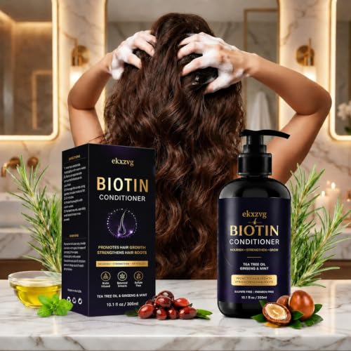 Biotin Conditioner for Hair Growth & Thickness, 10.1 fl oz