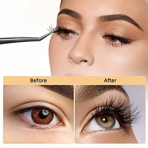 QUEWEL 10D Cluster Lashes 240Pcs - 11mm DIY Eyelash Extensions