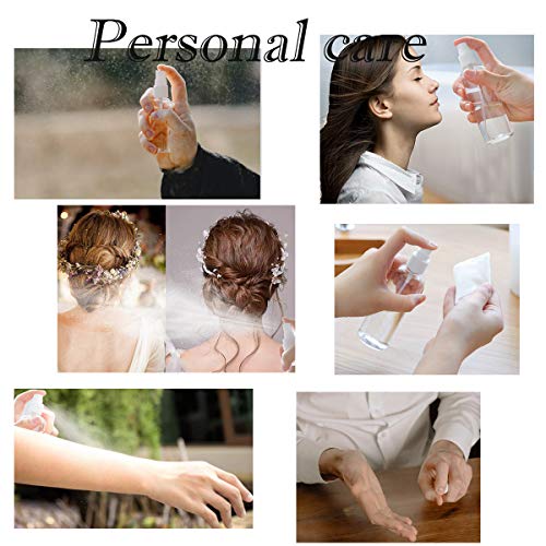 3 Pack 2.7oz Travel Spray Bottles, Mini Fine Mist Refillable