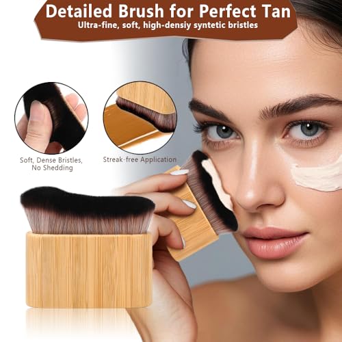 4-in-1 Velvet Self Tanning Mitt Set with Back Applicator