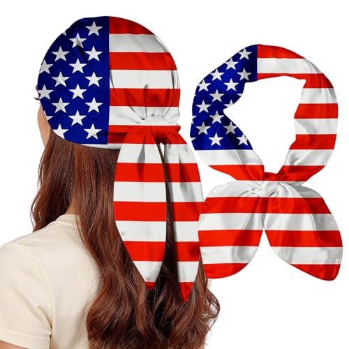 National Flag Head Scarf - 27.5 Inch Silk Hair & Face Wrap for Men & Women