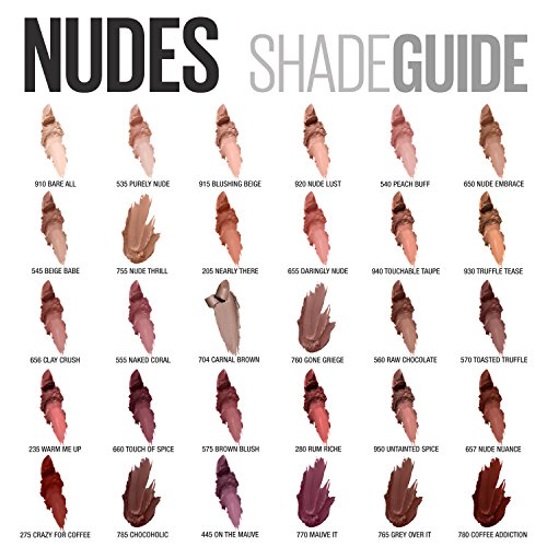 Maybelline Color Sensational Inti-Matte Nudes Lipstick, Purely Nude