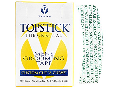 Vapon Topstick Custom Cut Men's Grooming Tape - 50 Strips