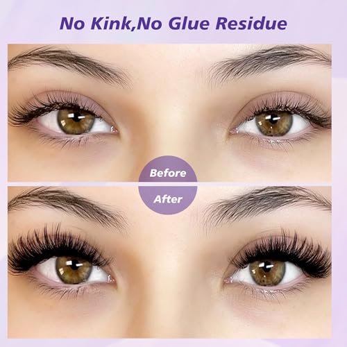 Lash Clusters Kit 8-16mm D Curl - 320pcs Wispy Eyelash Extensions