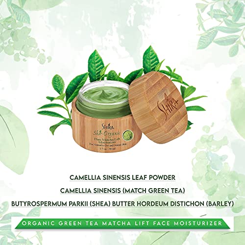 Shira Shir-Organic Green Tea Matcha Lift Face Moisturizer For Hydrating Nourished Rejuvenate Skin And Increasing Cell Turnover.(15ml)