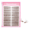 12 Rows 30D Volume Cluster Lashes Mixed 14-16-18mm Brown