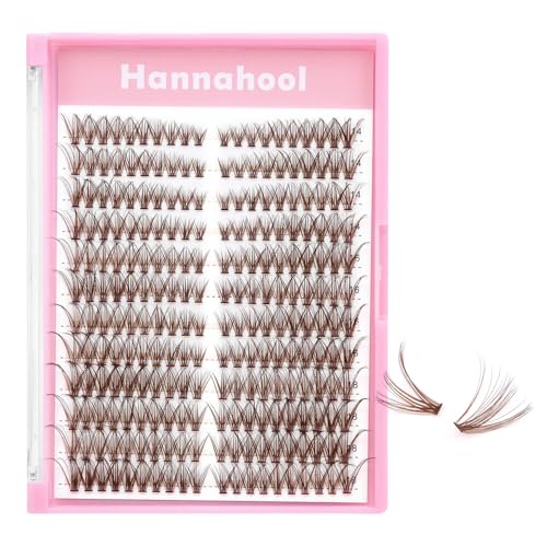 12 Rows 30D Volume Cluster Lashes Mixed 14-16-18mm Brown