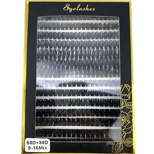 60D 80D Mink Eyelash Clusters - Natural 3D Volume Lashes