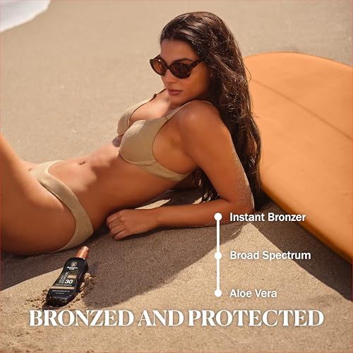 Australian Gold SPF 30 Spray Gel Sunscreen with Bronzer