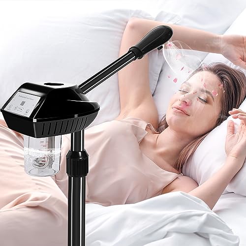 Facial Steamer with Adjustable Height & 360° Rotation