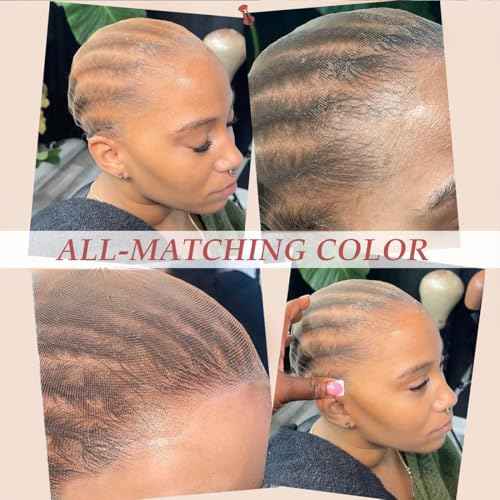 10 Pcs Dark Brown Transparent HD Wig Cap, Thin Nylon Cap for Women, Suitable for Parties, Weddings, Graduations, Cosplay, Halloween