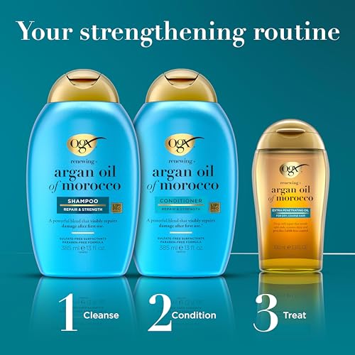 OGX Renewing Argan Oil Hair Serum Treatment, 3.3 Fl Oz