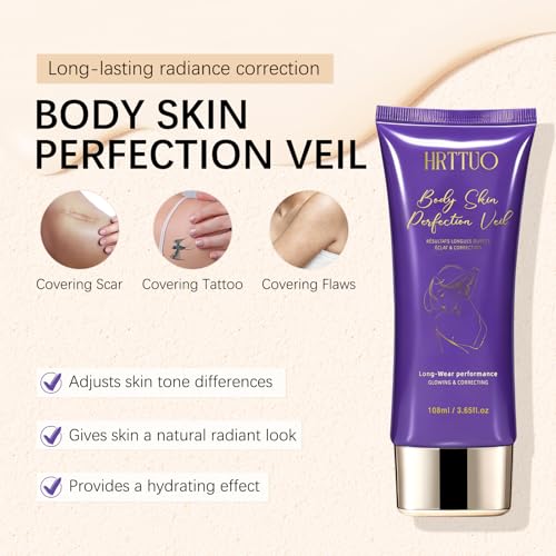 Waterproof Tattoo Cover Up Makeup with Brush – Full Coverage Body Concealer
