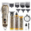 Mensure Hair Clippers for Men Professional Cordless Clippers and Trimmer Set 4 in 1 Mens Hair Clipper for Barber Kit