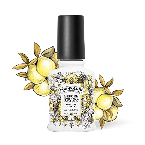 Poo-Pourri Before-You-Go Toilet Spray, Original Citrus, 2 Fl Oz - Lemon, Bergamot and Lemongrass