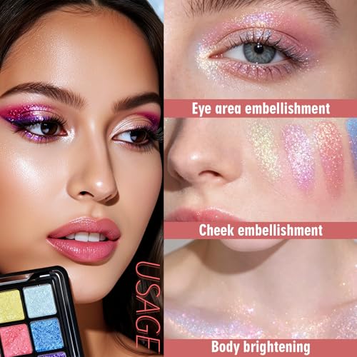 9-Color Chameleon Eyeshadow Palette – Multichrome Shimmer